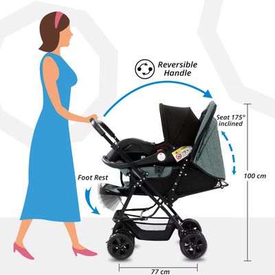 Teknum Reversible Travel System - Dark Grey